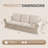 89'' Upholstered 3-Seater Sofa With Rolled Arms, Slipcovered Couch For Living Room-1685974913