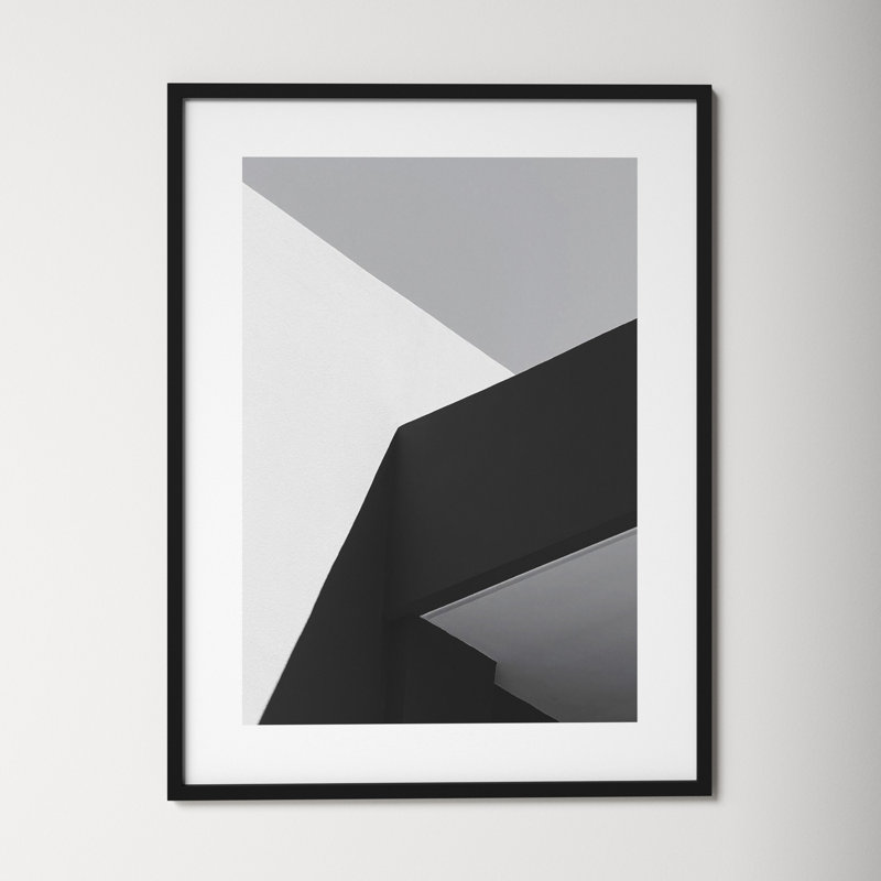 Architecture 1 by Design Fabrikken, 42.12" H x 32.12" W x 0.88" D, Black Framed Paper