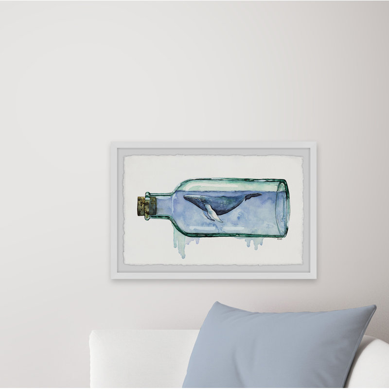 Seaglass by Rachel Byler - Single Picture Frame Print, 20cm H x 30cm W x 3.81cm D