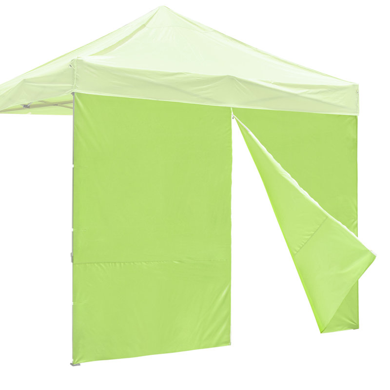 Green UV30+ Water-Resistant Fabric Canopy Sidewall with Zipper