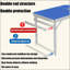 Grande table pliante d'extérieur portative
