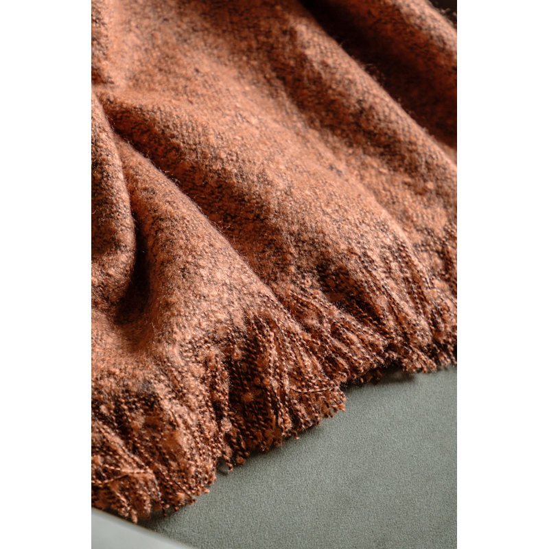 Aunaleigh Throw Blanket, Rust
