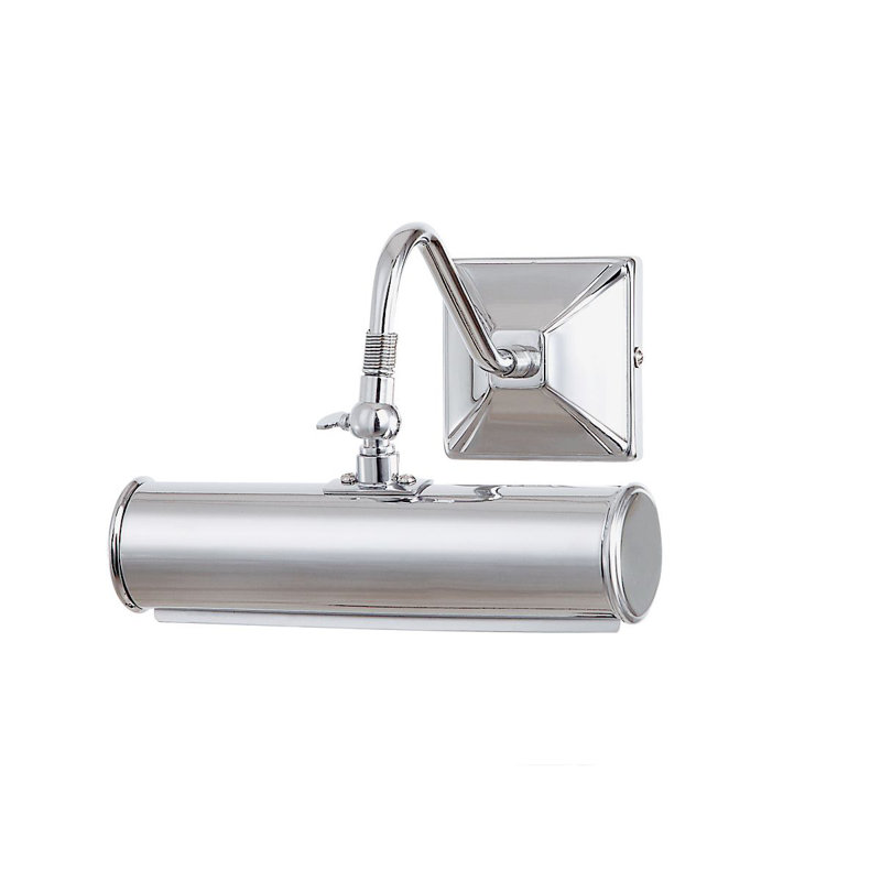 Leo 1 Light Picture Light, Polished Chrome, 5.5" H x 7.5" W x 8" D