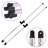 VidaXL Black Aluminium Hardware for Canopy