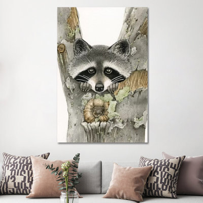 Raccoon by Tracy Lizotte - Painting on Canvas