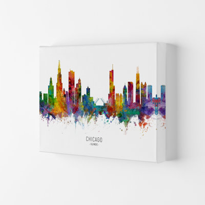 Chicago Illinois Skyline by Michael Tompsett - Print