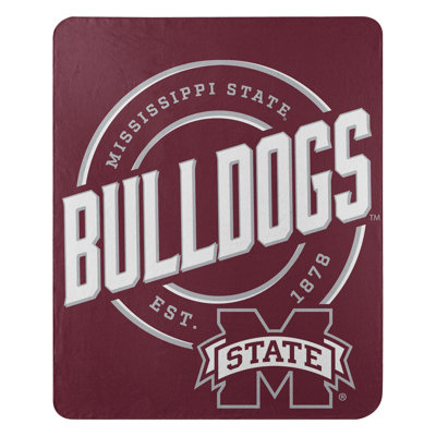 NCAA Mississippi State Fleece Throw Blanket, College Sports Fan Decor, 50x60 Inches
