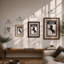 Break Horse Graphic - Framed Print-665270809-665270886