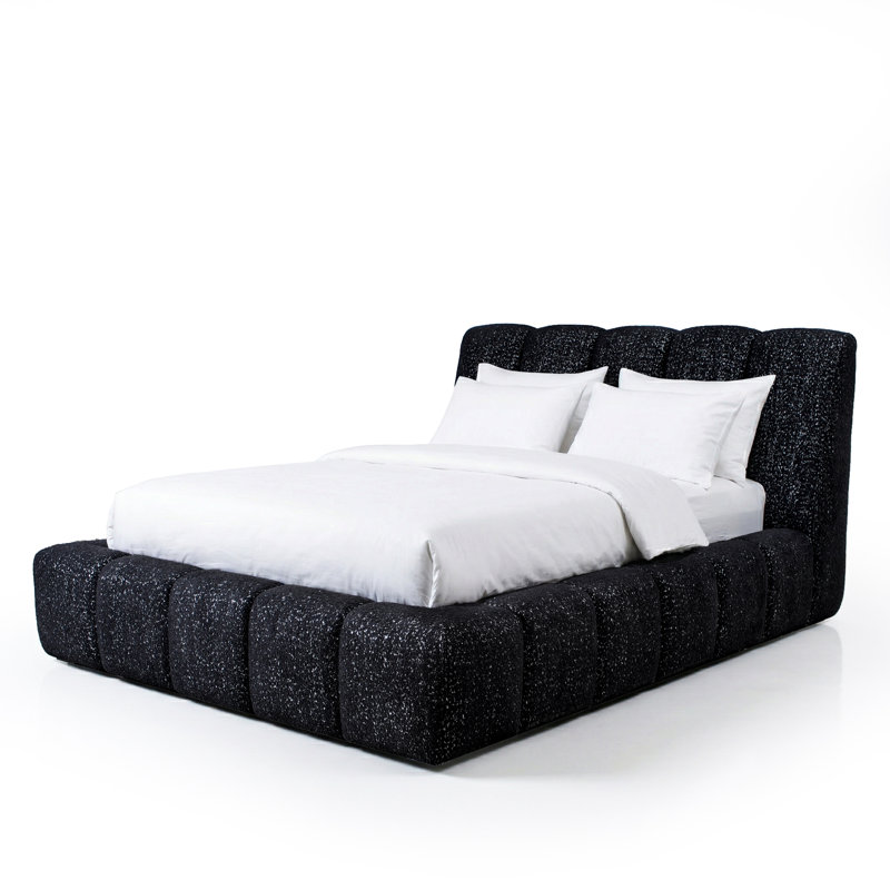 Lit plateforme touffeté Premier Modern, Queen, Black