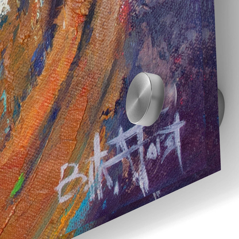 Breakwater Bay 'Tidal Uber Navigation' By Beth Forst, Acrylic Glass Wall Art, 12"X12", H 36 po x l 36 po x P 0,2 po