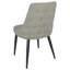 Chaises de salle à manger capitonnées gris clair (ensemble de 2)