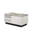 Table basse reine blanche de 47 po avec plateau en faux marbre Reine