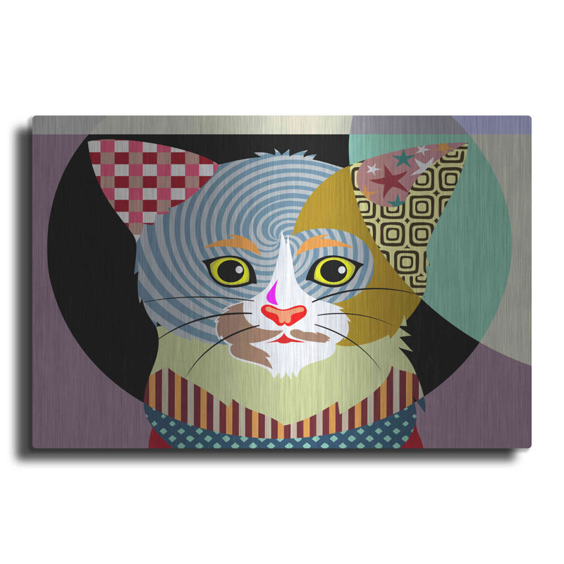 «Spectrum Cat» par Lanre Adefioyue, H 16 po x l 24 po