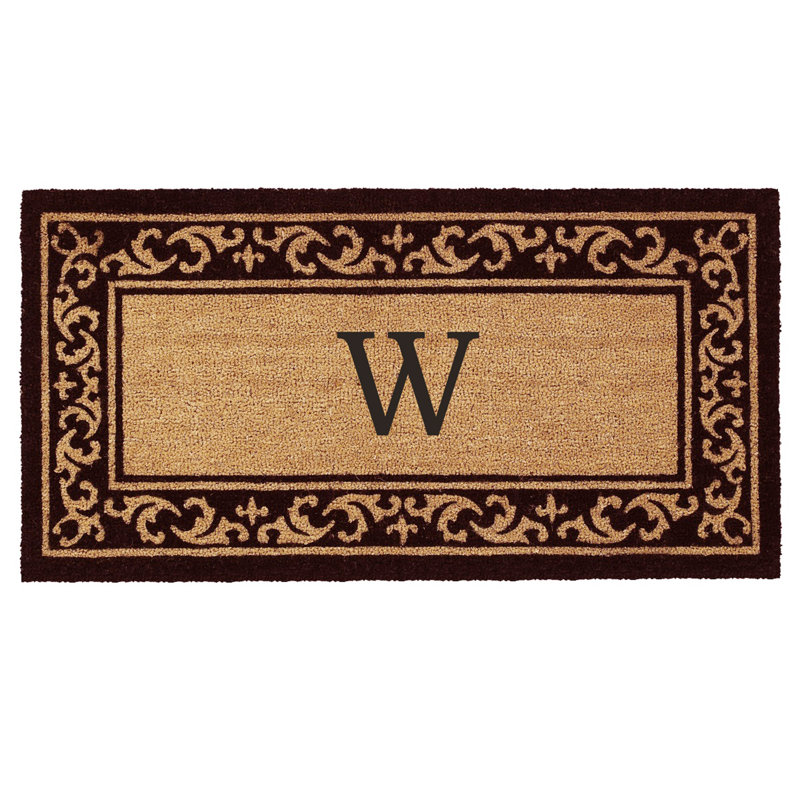 Tapis d'extérieur antidérapant Zawacki, W, Rectangle 2 pi x 4 pi