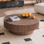 Table basse ronde avec rangement 39,37 po