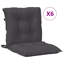 Coussins de chaise à dossier bas 6 pièces 39,4 po x 19,7 po x 2,8 po Red Barrel Studio®-2081375272