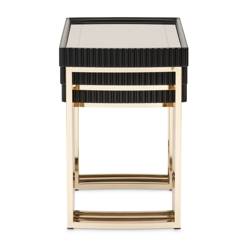 Lisbon Nesting End Table, Silken Matte Black