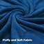 Faux Fur Reversible Fleece Throw Blanket – Soft & Cozy-118258435-118258438