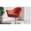 Fauteuil pivotant rembourré en métal tissé bleu-vert Voyager-1782179489
