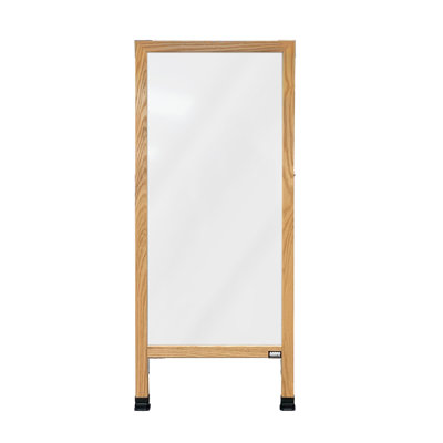 A-Frame Sidewalk Magnetic Melamine Dry Erase Board Bulletin Board