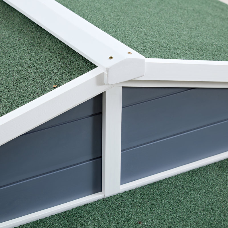 Niche pour chien en bois 47 po x 42 po x 33 po avec cabane en bois pour l'extérieur