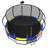 16Ft Trampoline With Enclosurerecreational Trampolines With Ladder And Antirust Coating, Astm Approval Outdoor Trampoline For Kids