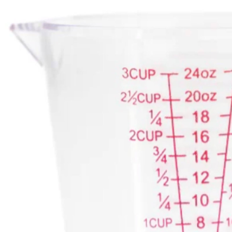 Better Houseware 24-Oz. Clear Acrylic Measuring Cup with Handle