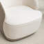 Fauteuil demi-tonneau pivotant en velours Stith-979009632