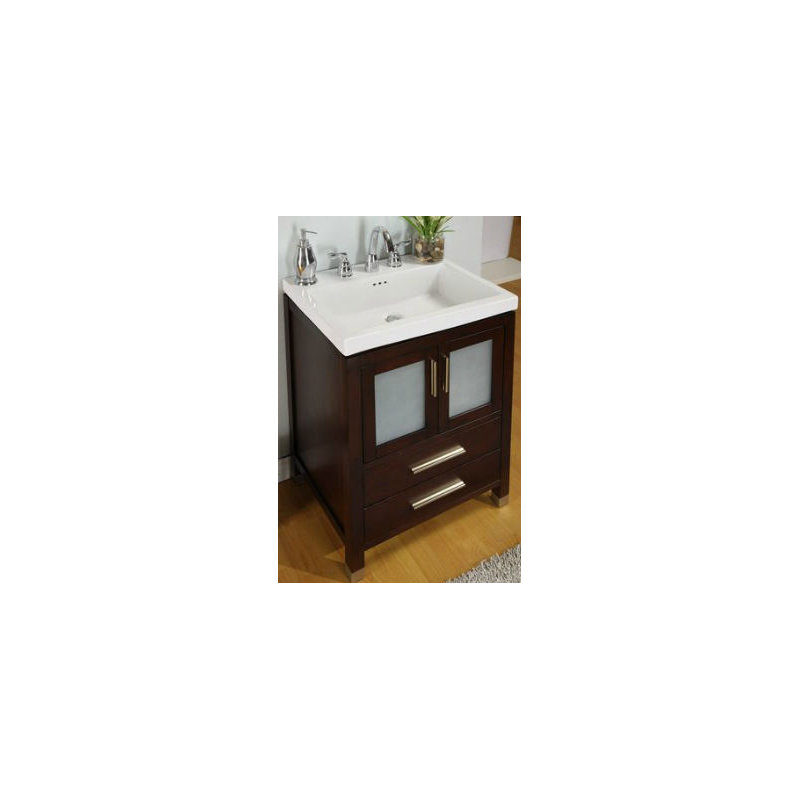 Chelsea 24" Bathroom Vanity Base Only, Dark Cherry