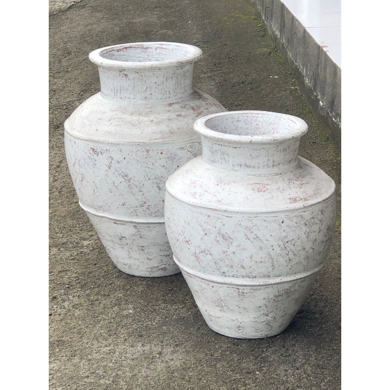 Earthenware Jar, 22" H x 16" W x 16" D