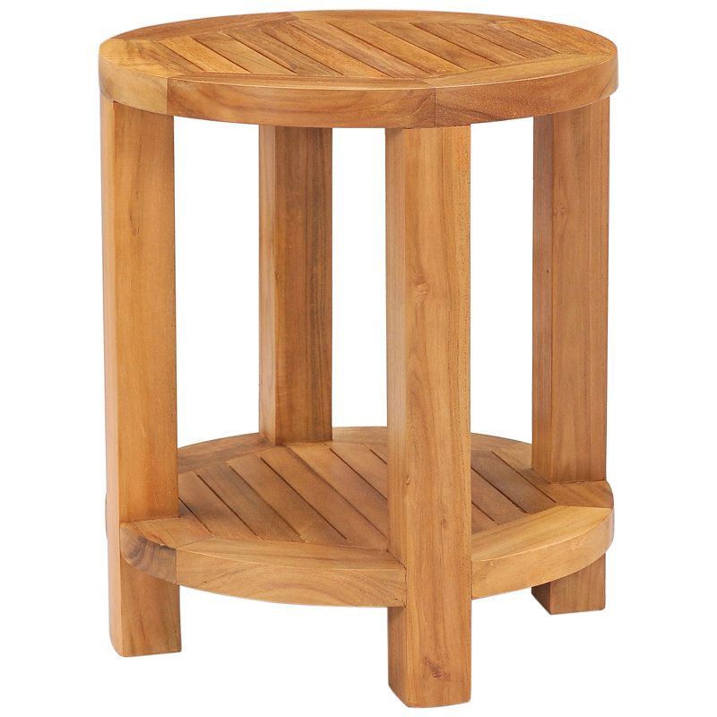 16'' W Wood Shower Bench