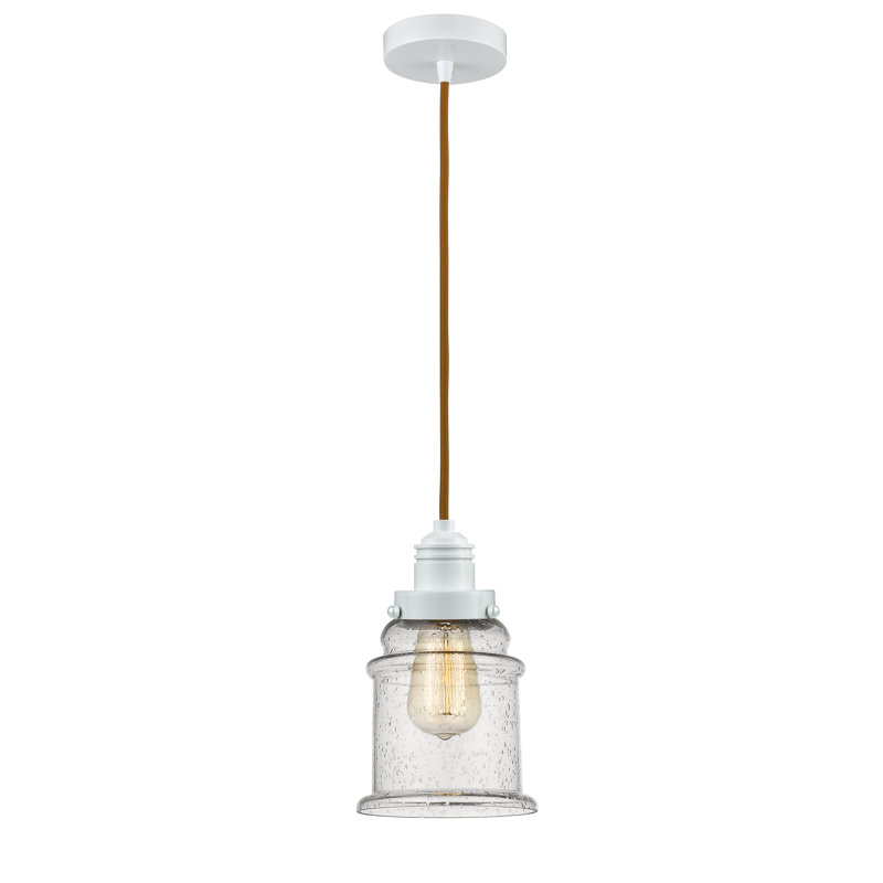 Cecil 1 - Light Single Pendant, White/Copper