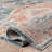 Mauna Oriental Medallion Loa Power Loom Performance Blue/Orange Rug-108121671