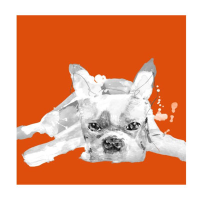 Vivid Puppies III Painting by Elle Youngstrom