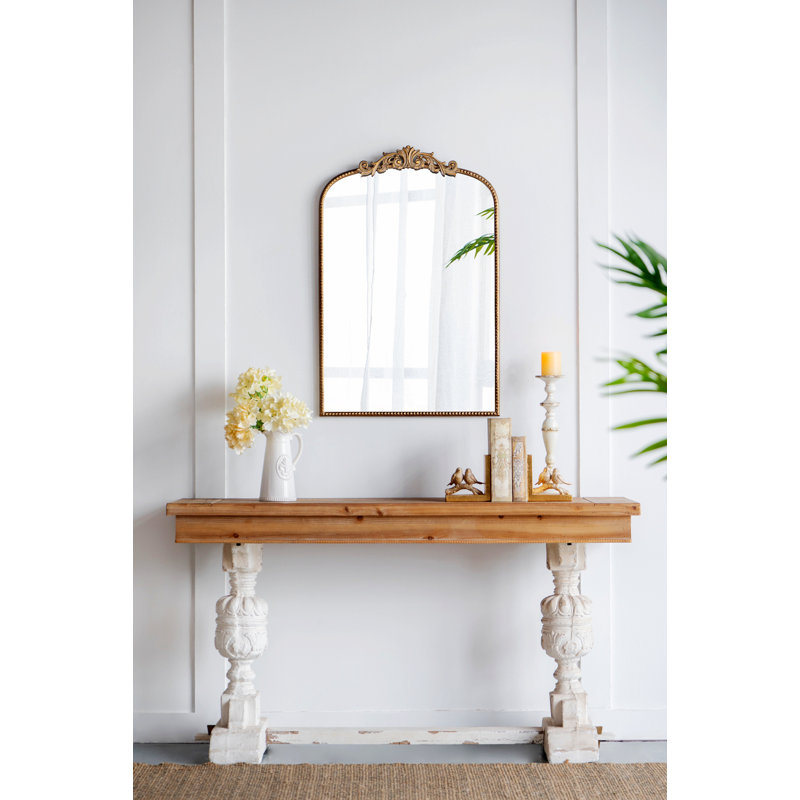 24" X 36" Gold Arch Mirror, 36" x 24", Gold
