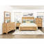 Grand lit de style rustique, finition naturelle, lit dans une boîte, livré avec des éléments de cadre, stratifié pour une utilisation à long terme, cadre de panneau de finition de chambre à coucher, conception, tête de lit et rails inclus, longévité, décoration