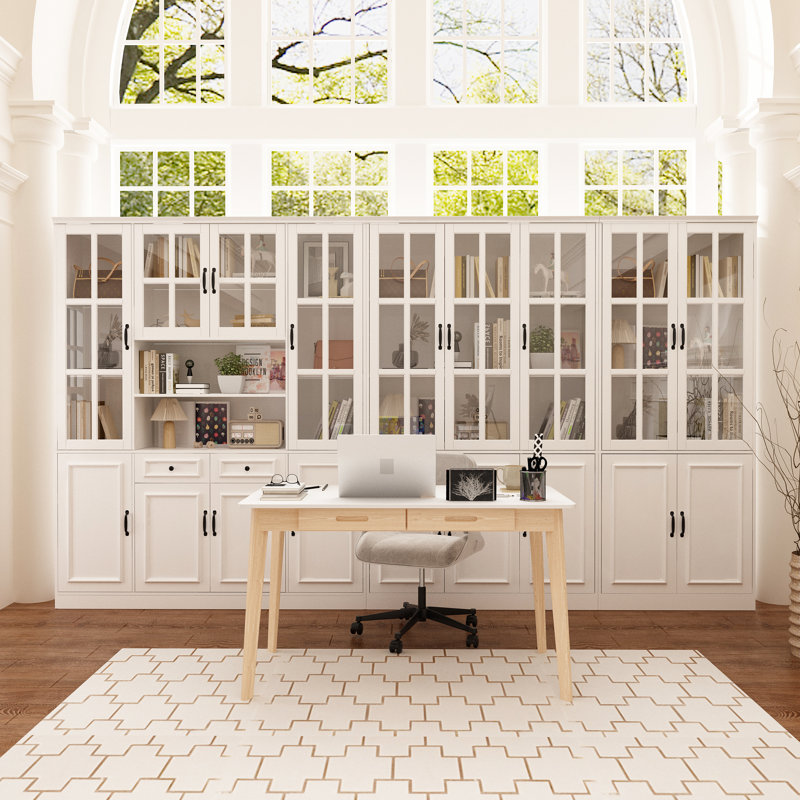 Office/Study Combination Set(Including Computer Desk,Writing Desk,Combination Bookcase)