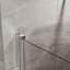 Porte de douche pivotante 34 po x 72 po, porte de douche en verre trempé épais de 1/4 po au fini chromé, conception sans cadre-118169735