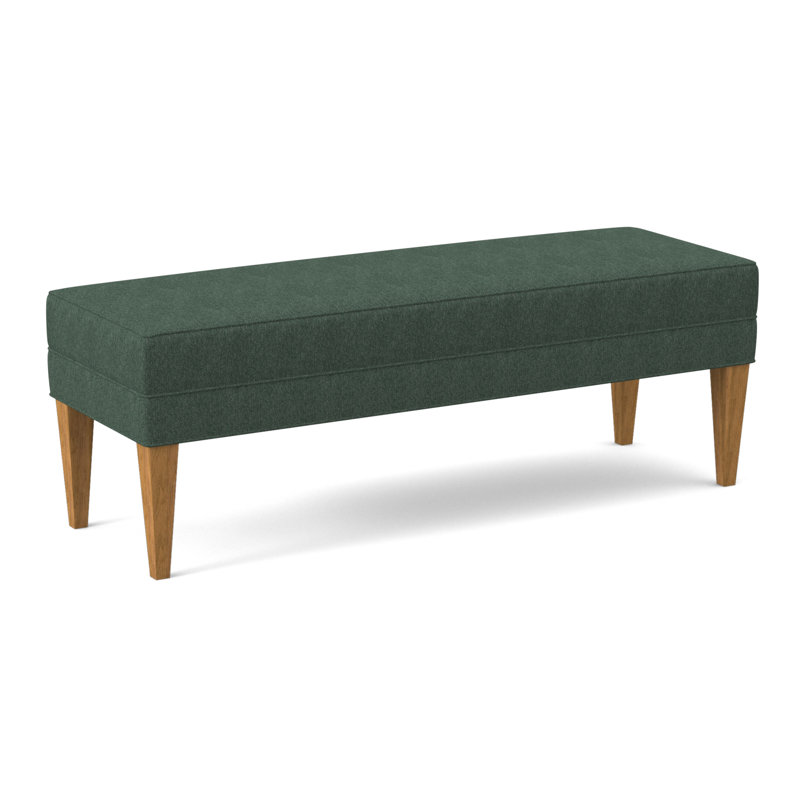 Livery Upholstered Bench, Amber, Filigree Ivory