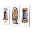 Porte en bois rétro d'entrée rustique - ensemble d'art rétro de 3 pièces-70080286