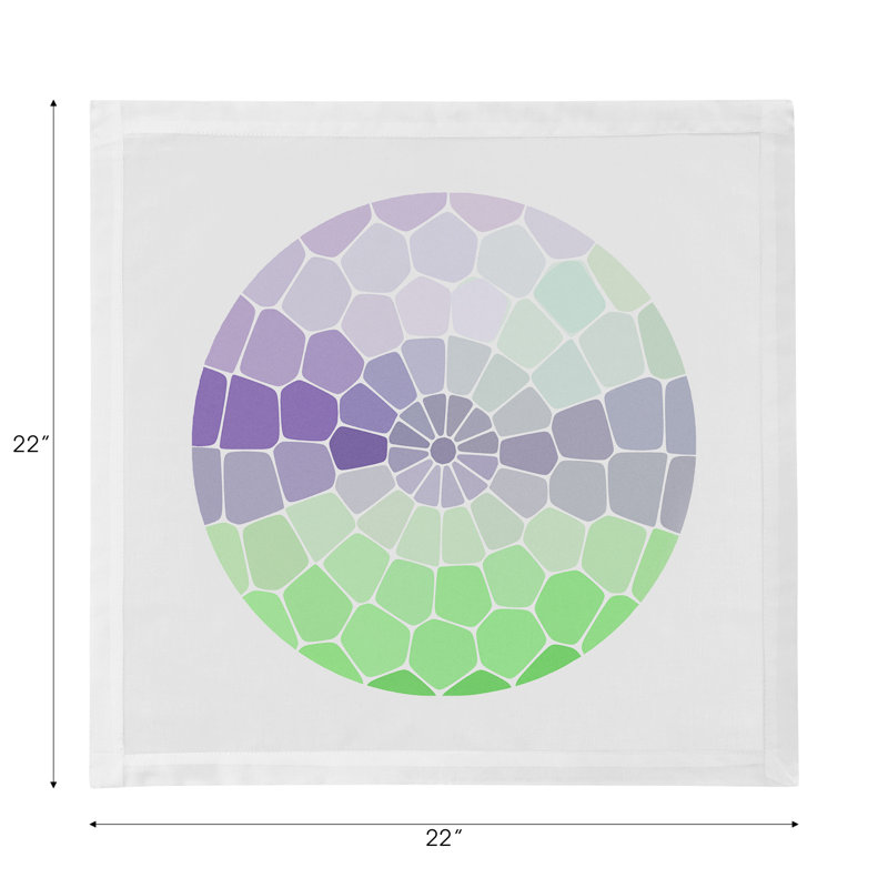 Mosaico Cotton Blend Square Napkins, St Germain