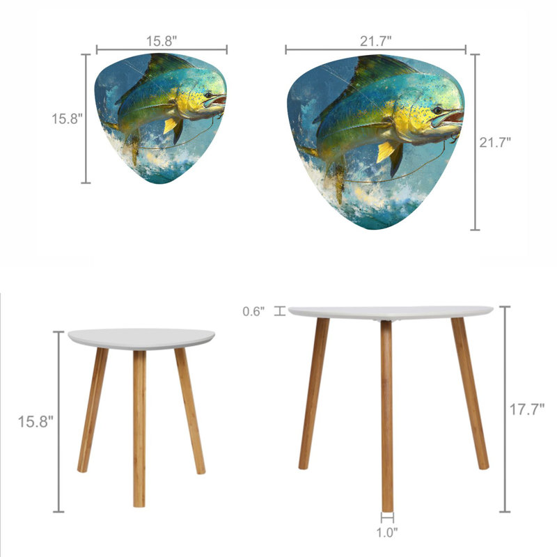 Ensemble de 2 tables basses gigognes Triangle
