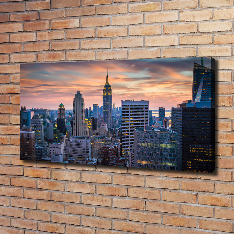 Manhattan New York - Wrapped Canvas Print