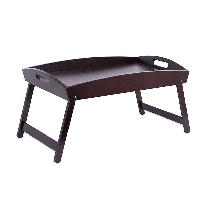 Plateau de lit en bambou Birdrock Home, Noyer