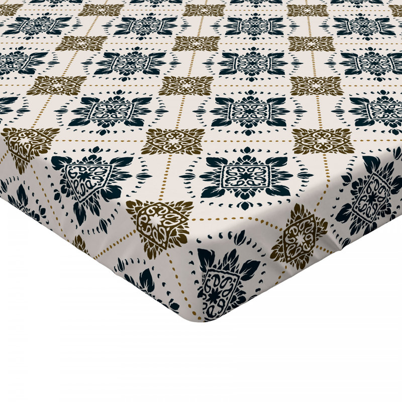 Microfiber Damask Fitted Sheet, Full Fitted Sheet