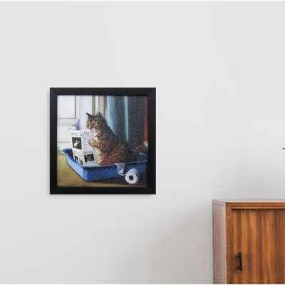 «Kitty Throne», reproduction sur papier encadrée