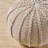 Contemporary Cable Knit Pouf