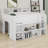 Stylish Wooden Loft Bed With Study Desk, Storage Shelves And LED-272584900