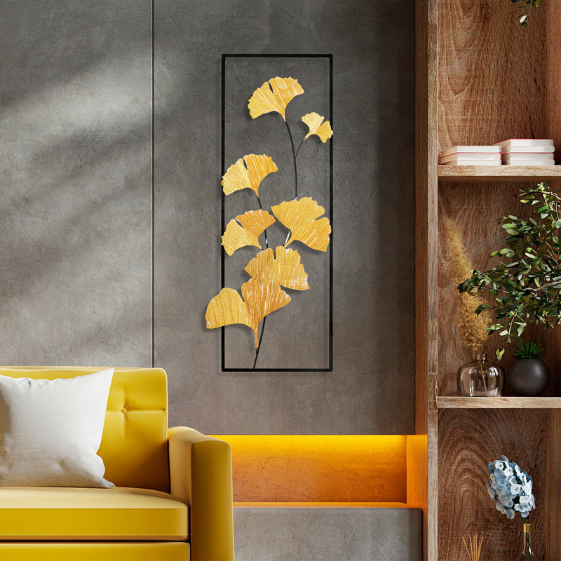 Handmade Decorative Metal Wall Accessory, 12.6 x 35.4 inches | 100% Metal, Thickness: 0.06 inches | Unique Hand-Painted Design, Perfect for Home Decor | Versatile Wall Hanging with Distinctive Color Variations
