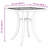 Canora Grey Patio Table 20.9"X20.9"X20.9" Aluminum-1274218168